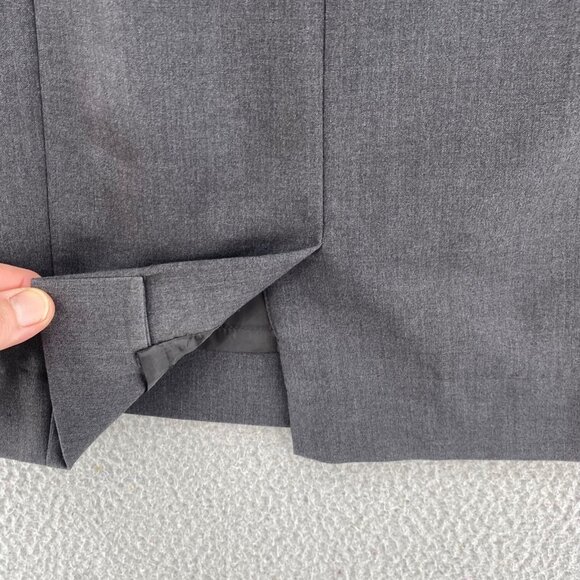 Calvin Klein Skirt Womens 6 Gray Stretch Pencil Straight Above Knee Office Work - Picture 5 of 10